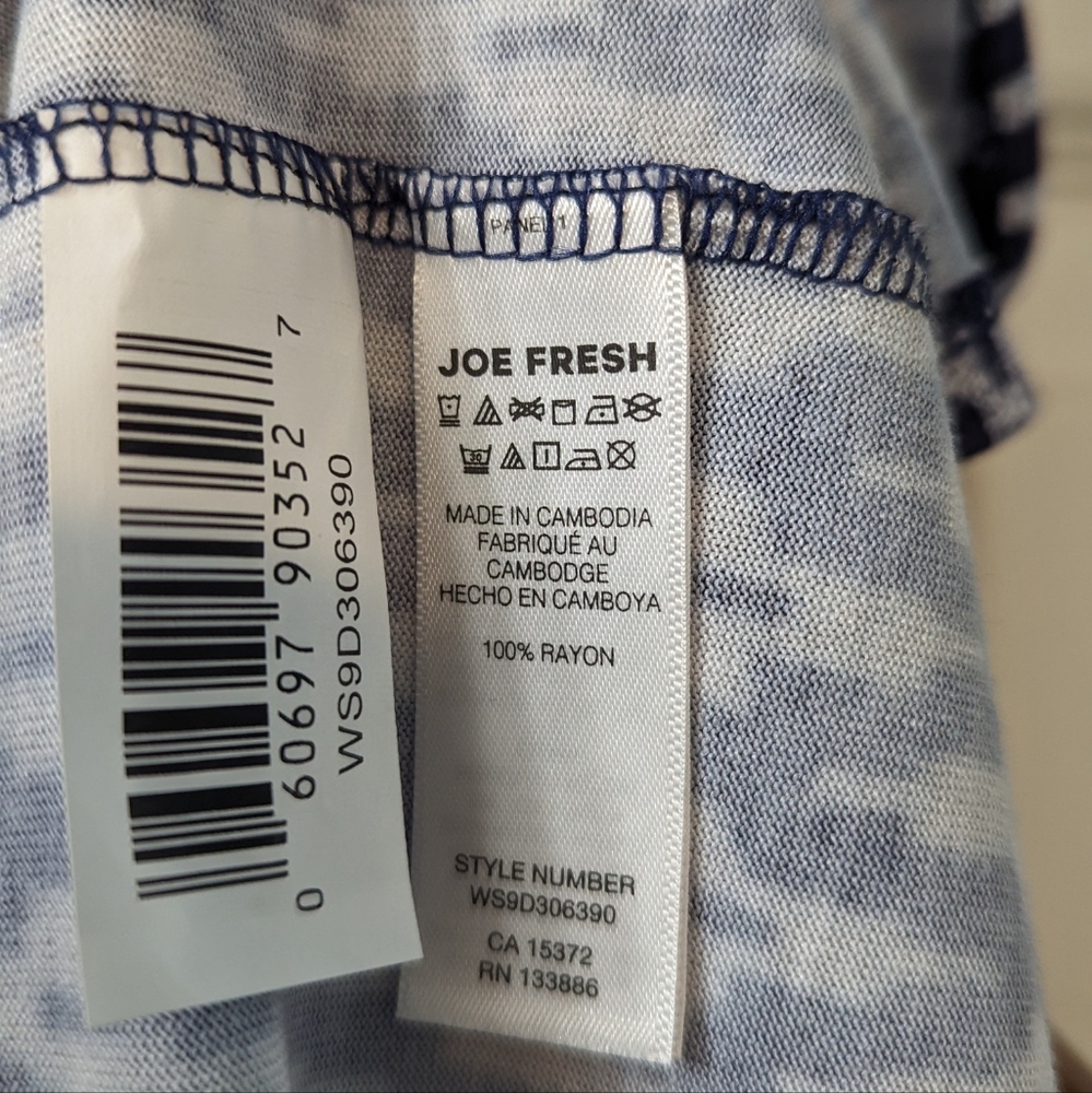 Joe Fresh Blue Chevron Dress XL - Picture 4 of 5